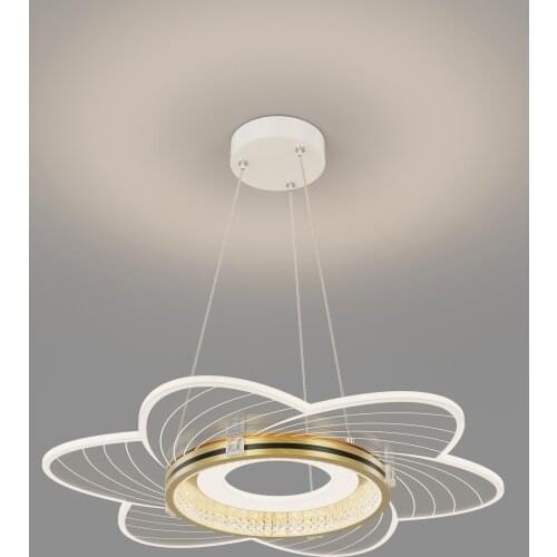 33W/43W pendant chandeliers aluminum and acrylic material black/gold LED chandelier lighting 5 styles suitable for rooms 8~15