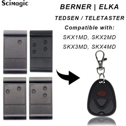 BERNER 433mhz gate remote control For TEDSEN ELKA TELETASTER SKX1MD SKX2MD SKX3MD SKX4MD 433.92MHz garage command