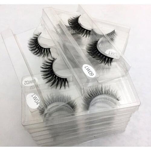 Wholesale Eyelashes 10/30/50/100 pcs 3d Mink Lashes Natural Mink Eyelashes Wholesale False Lashes Makeup False Eyelashes In Bulk