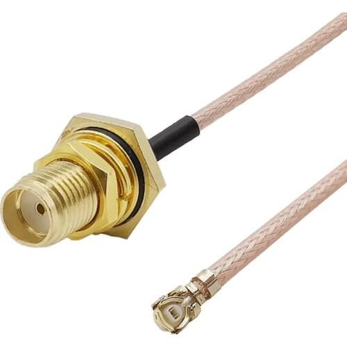 SMA Female Jack Nut Bulkhead With O-Ring to U.FL IPX IPEX RF RG178 Cable Connector RG-178 Pigtail Extension Jumper Cable