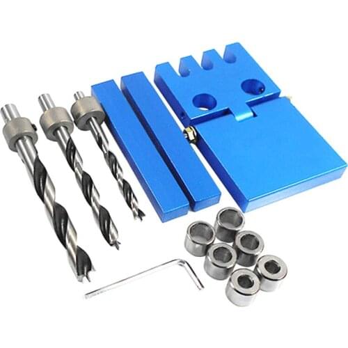 Folding Round Doweling Jig 2 In 1 Vertical Drill Guide Locator Hole Opener Pocket Hole Jig For Plate Furniture Woodworking Tools