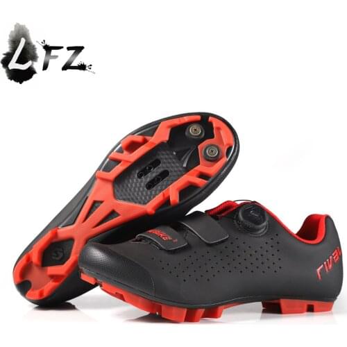 Sidebike cycling shoes MTB mountain bike shoes men ultralight adult bicycle sneakers self-locking 620g/pair size 42 red white