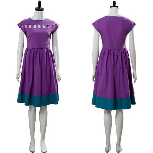 Fast delivery 2020 Stranger Things 3 Nancy Wheeler Purple Dress Suit Outfit Uniform Cosplay Costume girl party birthday gift