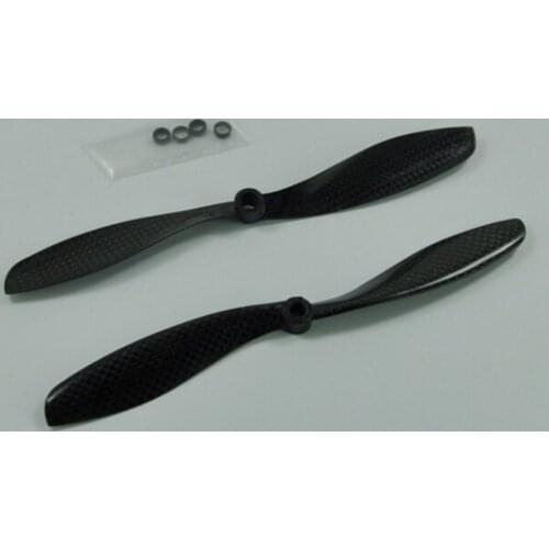 1 Pair Of 8x4.5" Carbon Fiber Propeller Prop CW CCW 8045 8045R Suit For DJI Phantom 8MM Shaft Walkera QR X350