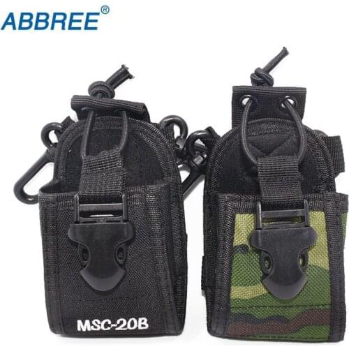 2Pcs ABBREE Two-way radio carry case holder MSC-20B for Icom Baofeng UV-5R/5RE/5RA PLUS TYT TH-F8+ Yaesu Vextex walkie talkie