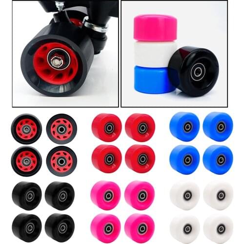 4pcs Inline Skates Skateboard Bearing Rolling Bearing 58mm 82A Wheels Longboards Inline Skates Scooter Replacement Part