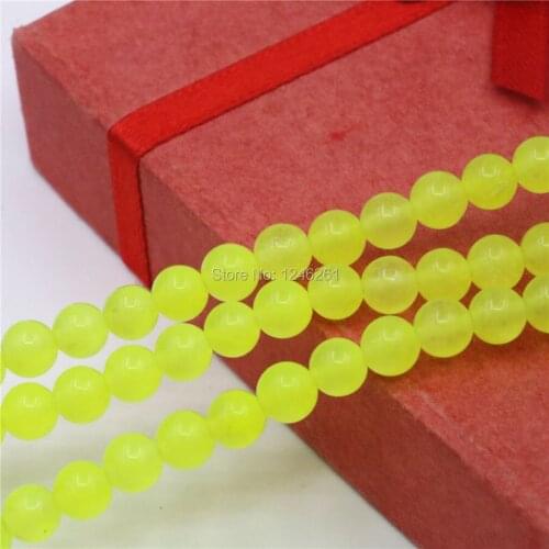 6mm 8mm Accessories Lemon Malay Chalcedony Beads Loose DIY Stone 15inch Jewelry Making Design Wholesale Women Girls Gifts Gems