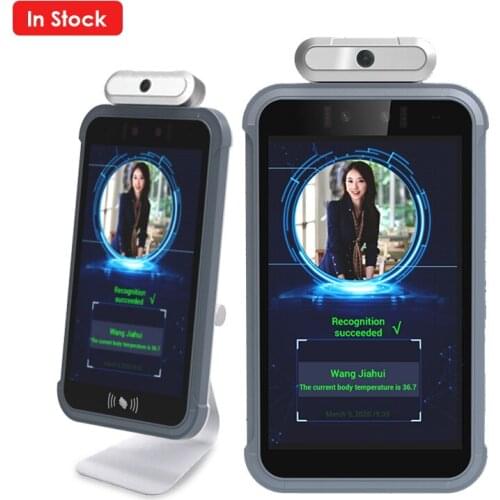 AI 3D Android RFID Biometric Lock Thermal Access Control Live Face Detection Facial Recognition Temperature
