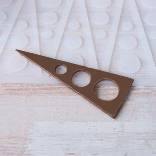 Dot trilateral shape Non-stick Silicone Chocolate Mold Ice Molds Cake Mould Bakeware Baking Tools
