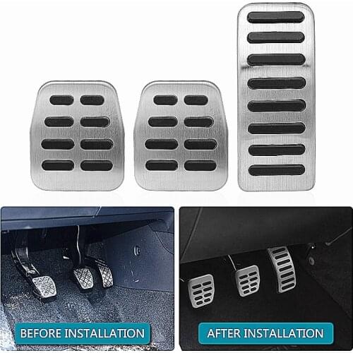 Car Non-slip Accelerator Brake Pedal For Volkswagen VW Ibiza 6K 6L 6J Skoda Fabia Polo 9N 6R Bora Golf MK4 Interior Accessories