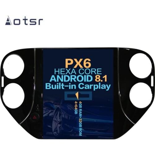 Aotsr Tesla 10.4“ Vertical screen Android 8.1 Car DVD Multimedia player GPS Navigation For Volkswagen Tiguan 2010-2016 carplay