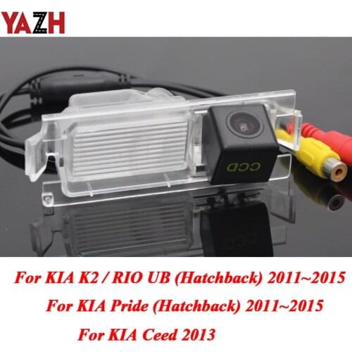 YAZH 175 Degree HD Reverse Rear View Camera For KIA Rio K2 Pride Hatchback Ceed 2011 2012 2013 2014 2015 HD Auto Packing Camera
