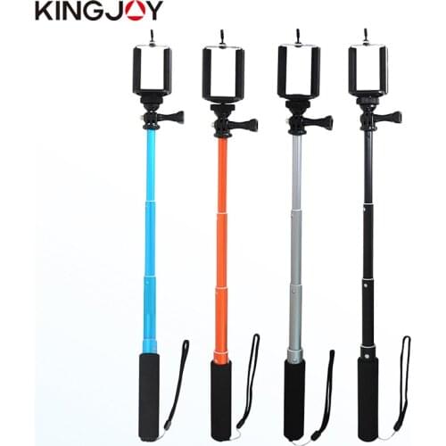 KINGJOY Official Selfie Stick Action Camera Tripod For Phone Monopod Smartphone Universal For Iphone Samsung Gopro Four Colors