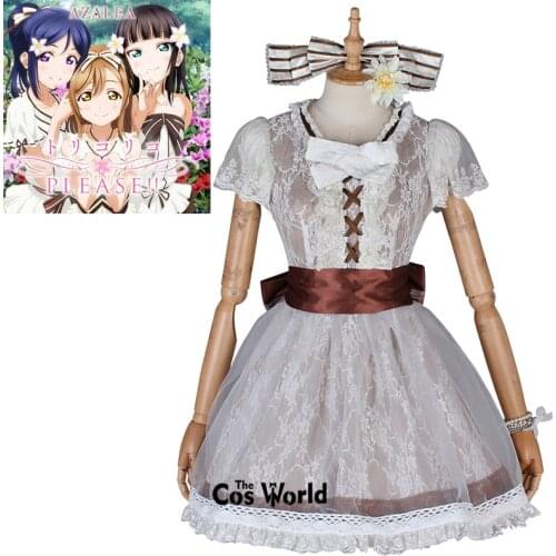 Love Live Sunshine Aqours AZALEA PLEASE Matsuura kanan Dress Uniform Outfit Anime Cosplay Costumes