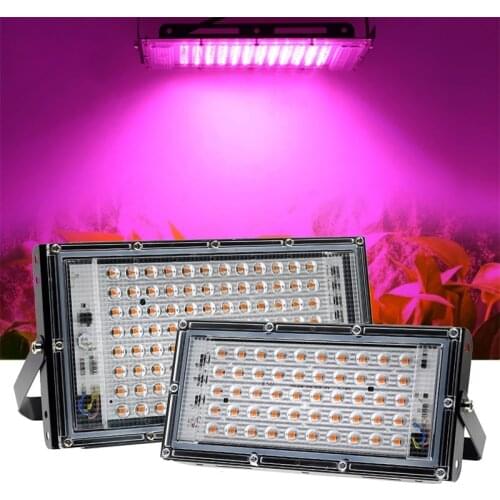 50W Grow Light Led Full Spectrum Lamp 100W Led Plant Light Floodlight Indoor Outdoor Phyto Lamp Greenhouse Plant Hydroponic
