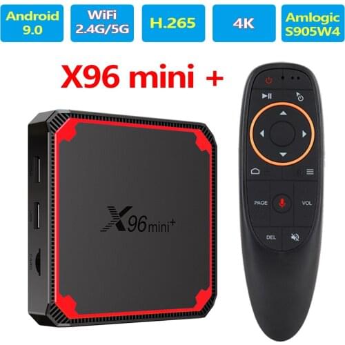 2021 New Android 9.0 X96 Mini Plus Media Player S905W4 H.265 HEVC 2.G/5G 100M LAN 802.11AC Set Top Box