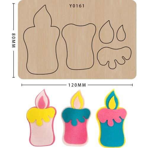 New Design Craft Die Decoration Candle Scrapbooking Wood Cutting Dies Paper Card Craft suitable for big shot machines