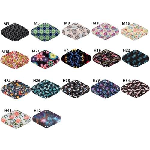 [Sigzagor] 24 Extra Large XL Overnight Reusable Washable BAMBOO Mama Cloth Pads,Menstrual Maternity PP Pads,14"/35cm 19 Designs
