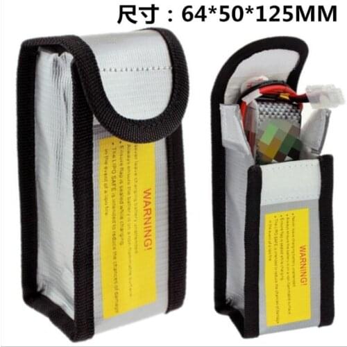 RC Parts LiPo Li-Po Battery RC Parts Fireproof Safety Guard Safe Bag 64*50*125MM 64*50*95mm RC Parts Drone accessories