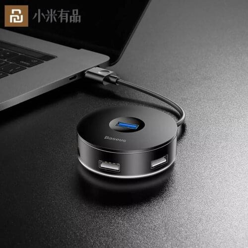 2020 Youpin Mini HUB Adapter 4 in 1 Multi-System Compatibility 4 USB Ports 5Gbps USB3.0 Fast Easy To Read 4TB Mobile Hard Drive