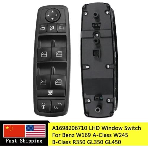 A1698206710 LHD Electric Master Power Window Control Switch Button For Mercedes B-Class W245 A-Class W169 2005-2012 1698206710