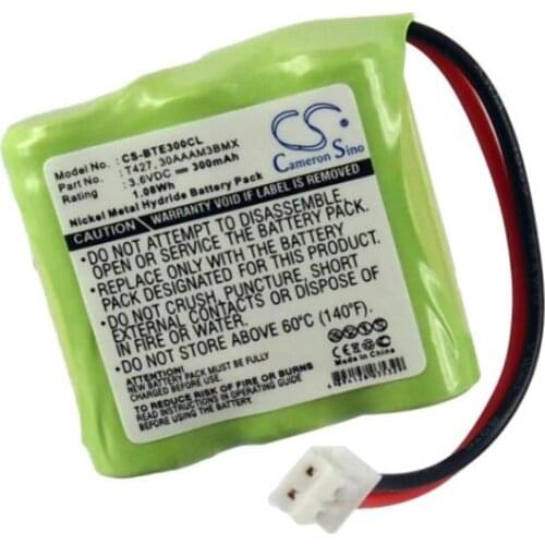 Cameron Sino 300mAh battery for BINATONE Commodore CT300 E3300 kompatibel for DIGI-PHONE RCL950 for MASTER Veraphone Micro