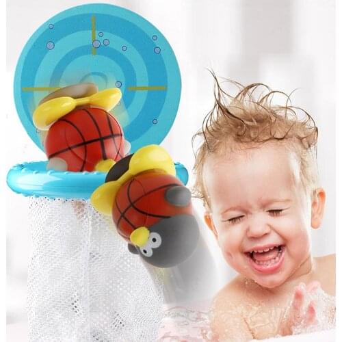 Bathroom Basketball Board Bath Toy Fish Fishing Game Baby Tub Puzzle Grasp Train Kids Educational Toys for Children Gifts