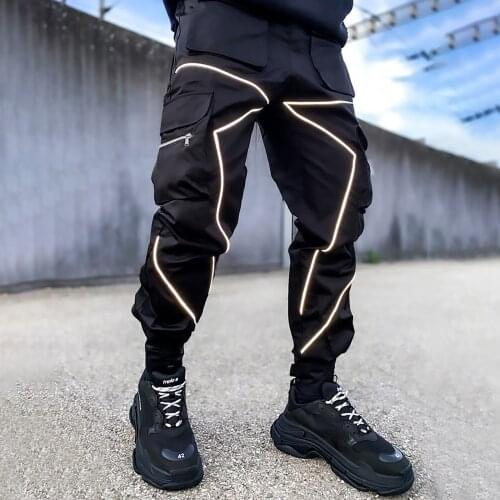 Casual Pants Men New Casual Pocket Overalls Loose Straight Leg Outdoor Running Trousers Pant Men Loose Fit Trousers