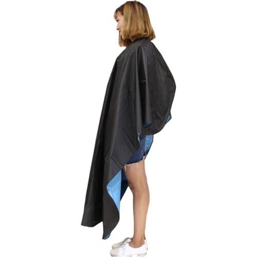 Black Hairdressing Haircut Shawl Apron Oversized Waterproof and Stain-proof Salon Hairdressing Haircut Dress High Quality