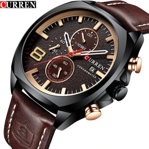 New Men Watch CURREN Top Brand Luxury Mens Quartz Wristwatch Male Chronograph Military Sport Date Clock Relogio Masculino