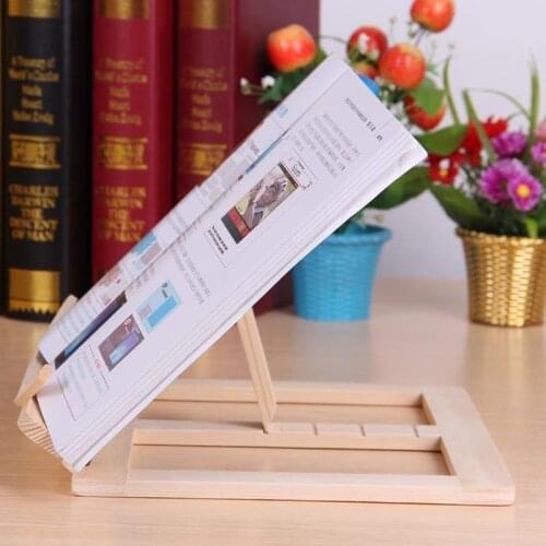 Wooden Frame Reading Bookshelf Bracket Book Reading Bookend Tablet Pc Support Music Stand Wood Table Drawing Easel Stationery