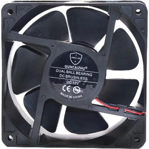 Dual Ball Bearing 120MM 12CM 12038 CPU Fan 120x120x38mm DC 12V 24V Computer Case Cooling Fan 2pin