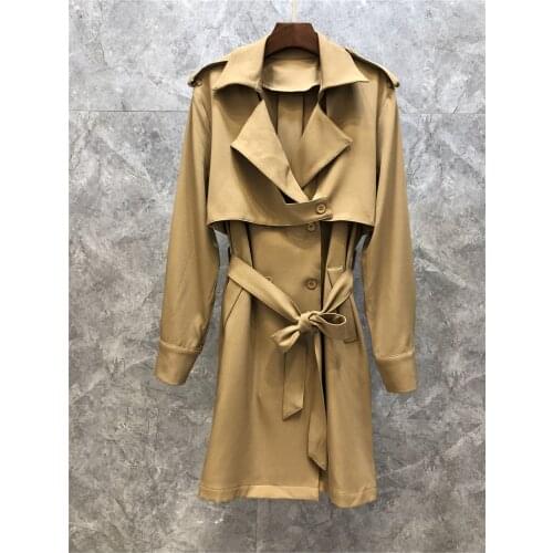 Женские двубортные тренчи Eglory China At AliExpress