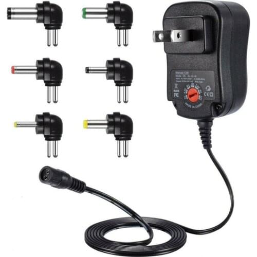 Multi Voltage Switching Replacement Power Supply Cord for Universal AC Adapter US EU UK AU Plugs Optional