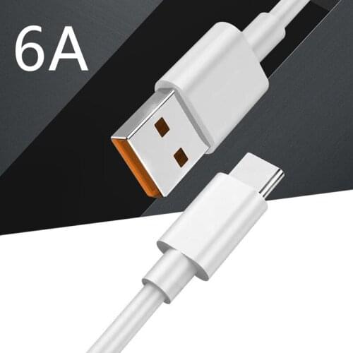 For Xiaomi MI USB 3.1 Type C Cable 1 6A Turbo Fast Charging Cord 9 9T Pro Redmi K40 Poco M3 X3 C3