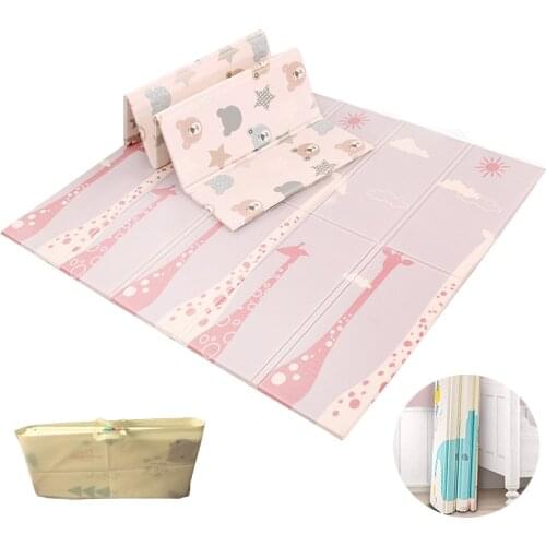 Carpet Children Folding 180X200cm Educational Toys Soft Baby Play Mat XPE Foam Infant Crawling Pad Waterproof 1cm Thick Kids Rug