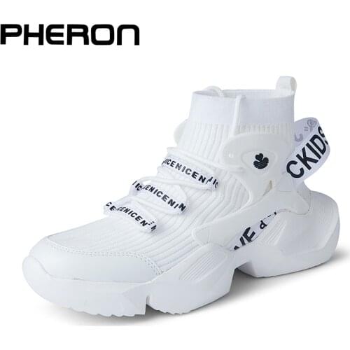 New Trendy Mesh Men Sneakers Hip-hop Thick Sole Sport shoes Men Running shoes Road Walking Shoes Platform Retro Style Zapatillas