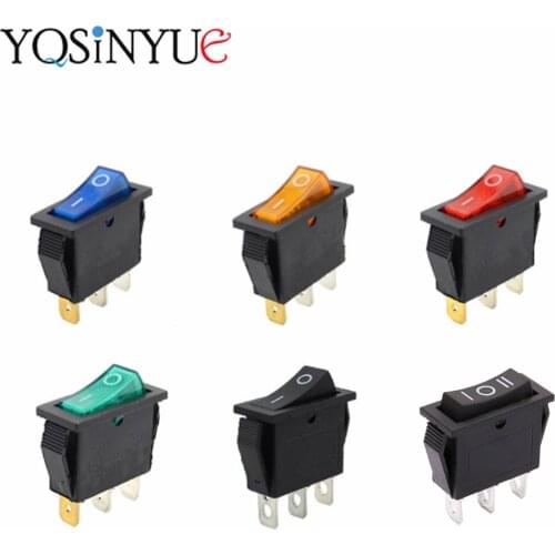 KCD3 Rocker Switch ON-OFF 2 Position 2 Pin 3 Pin Electrical Equipment With Light Power Button 16A 250VAC 20A 125VAC