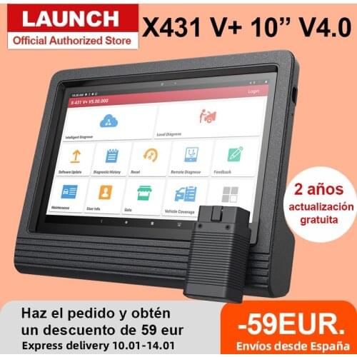 Launch X431 V plus X431 V+ 10" V4.0 OBD2 Diagnostic Scanner ECU Coding WIFI Bluetooth Diagnostic Tool Android 9.0 Free Shipping