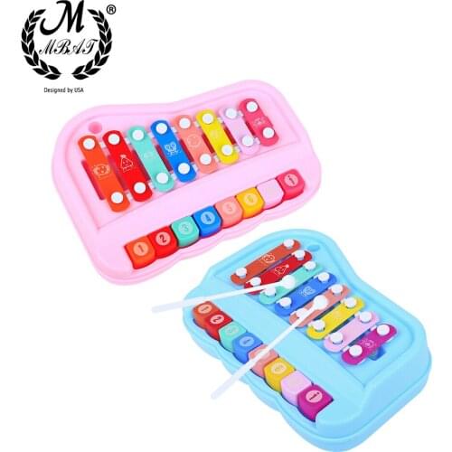 M MBAT Orff Instruments Wooden Environmental Octave Xylophone Hand Knocking On The Piano Percussion Instruments Childrens Toys