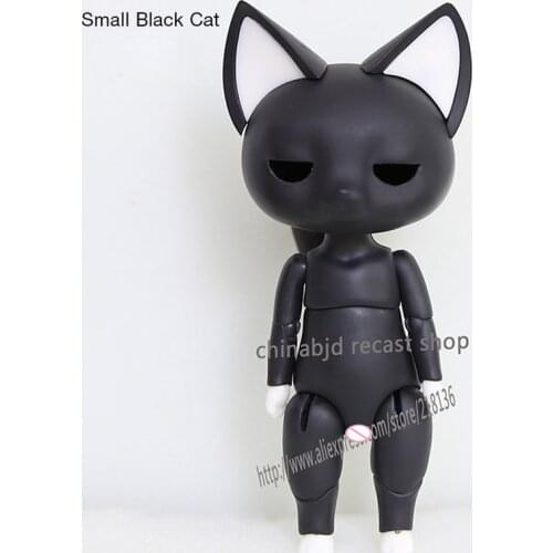 Small Black White Cat 1/12 BJD SD Dolls Model Baby Girls Boys High Quality Toys Shop Dollhouse Resin Anime Figures