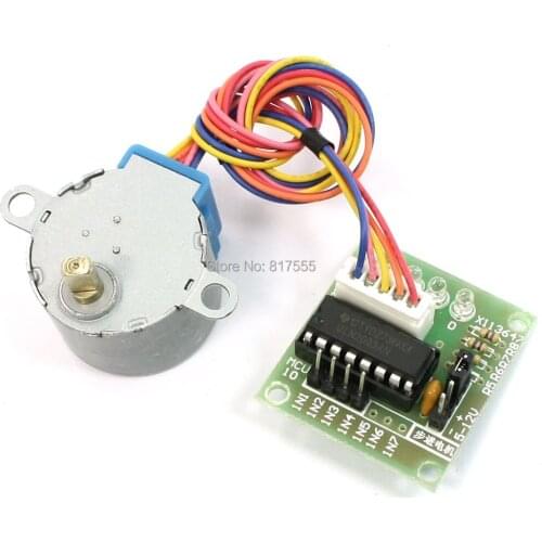 MCU DIY 4 Phase 5 Wires Stepper Motor 5V with UL2003 Driver Board 28mm x 20mm (D*T)