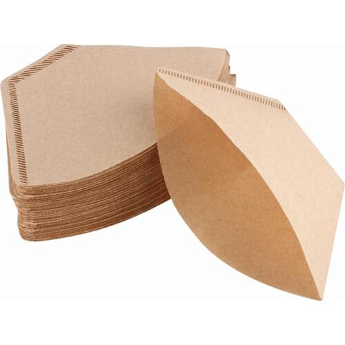 Environmentally Friendly Log Pulp Paper Coffee Filter Coffee Brewing Filter Hourglass Bag Kitchen Office Tools Screening Bag