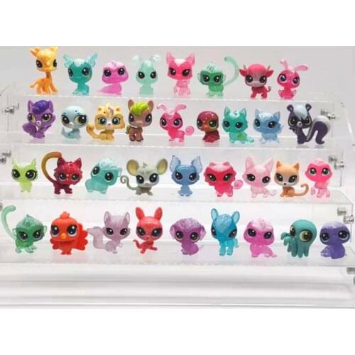 Random Cute Doll Little Animal Pet Model Toys Mini Cat Old pet shop toys plastic collection figure Children Gift