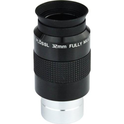 Telescope 1.25" Super Plossl Eyepiece 32mm (SPL Plossl Eyepiece) - 52 Degree FOV and 4-Element Design