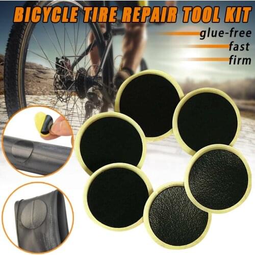 6Pcs/10Pcs Bike Tire Patches Fast Repair Tools without Glue Mountain/Road Bike Tyre Inner Tube Repair Patches JW