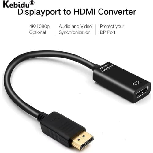Mini 4K x 2K 1080P DP to HDMI-compatible Cable Adapter Display Port Cable Converter For PC Laptop Projector Displayport Adapter