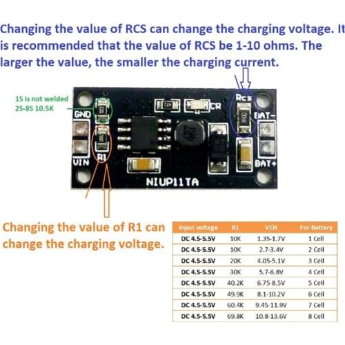1Pcs 1-8 Cell NiMH NiCd Battery Dedicated Charger Charging Module Board
