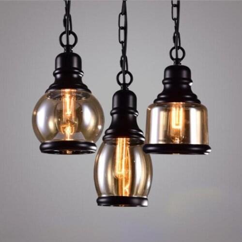 Single Head Hanging Pendant Lamp Simple Bowling Glass Hanging Kitchen E27 Light Fixtures Living Room Nordic Pendant Light