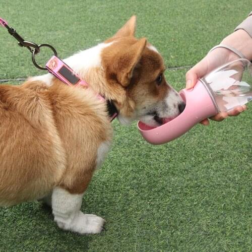 Portable Pet Dog Water Bottle Outdoor Travel Drinking Bowls Water Feeder Dispenser Bottle for Puppy Pet Product